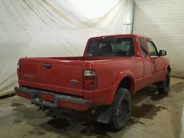 1FTZR15E41TA54053 - 2001 FORD RANGER SUP RED photo 4
