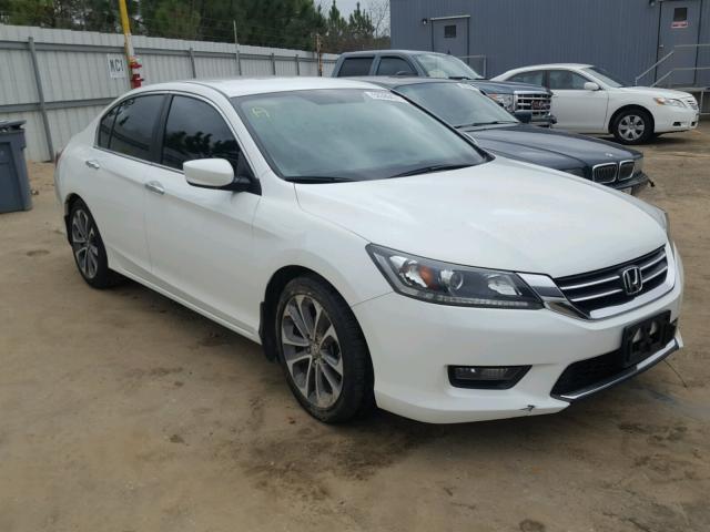 1HGCR2F57EA123105 - 2014 HONDA ACCORD SPO WHITE photo 1