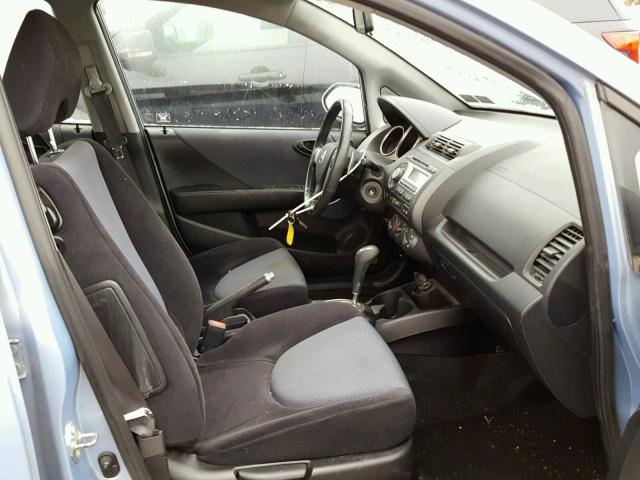 JHMGD38648S071620 - 2008 HONDA FIT SPORT BLUE photo 5