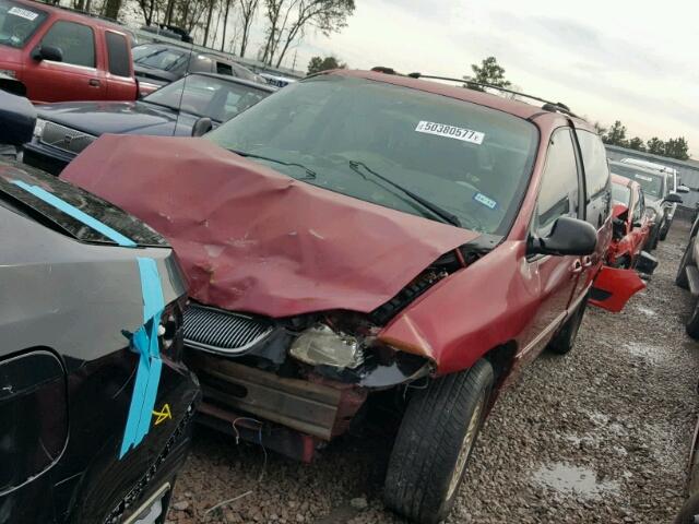 1C4GP54L1VB414251 - 1997 CHRYSLER TOWN & COU RED photo 2