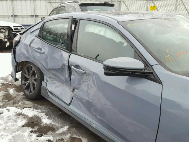 SHHFK7H95HU420705 - 2017 HONDA CIVIC SPOR BLUE photo 9