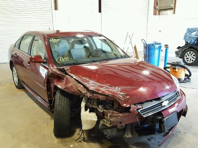 2G1WB5EK3A1215897 - 2010 CHEVROLET IMPALA LT MAROON photo 1