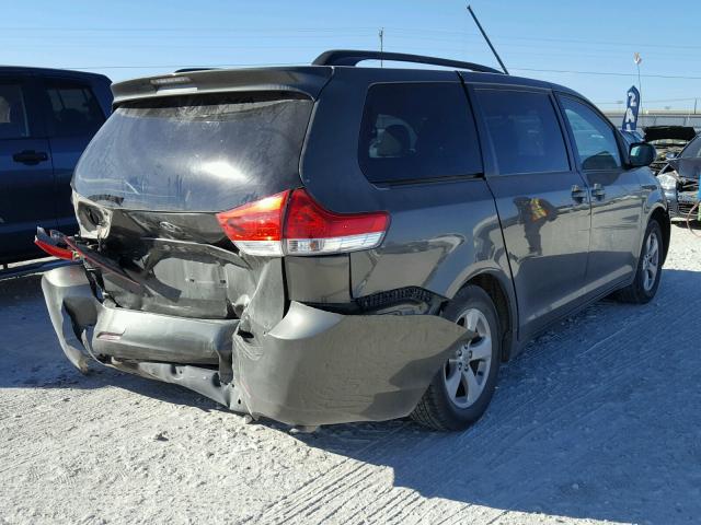 5TDKK3DC0BS099072 - 2011 TOYOTA SIENNA LE GREEN photo 4