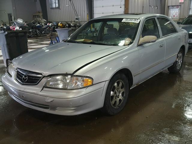 1YVGF22C015240129 - 2001 MAZDA 626 ES SILVER photo 2