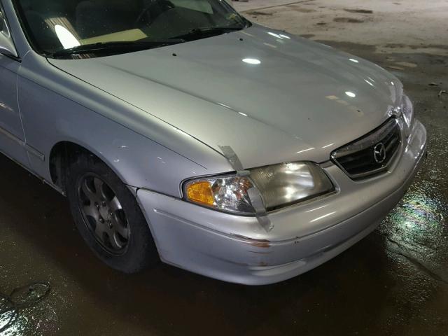 1YVGF22C015240129 - 2001 MAZDA 626 ES SILVER photo 9