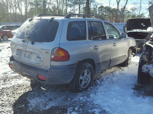 KM8SC73E13U494832 - 2003 HYUNDAI SANTA FE G GRAY photo 4