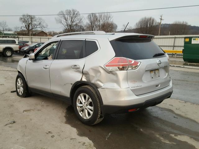 5N1AT2MT6EC765825 - 2014 NISSAN ROGUE S SILVER photo 3