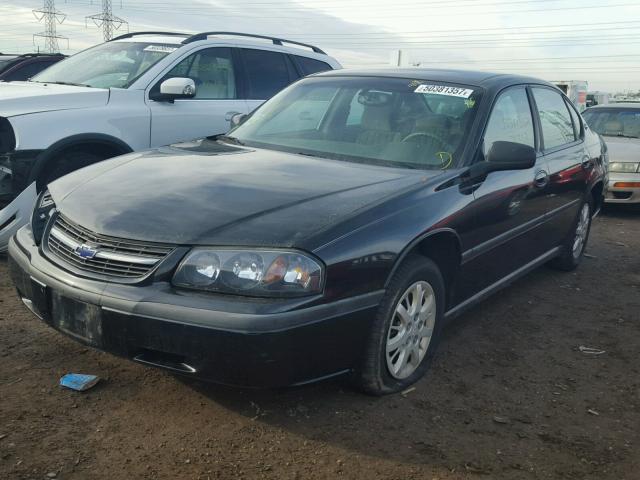 2G1WF55E4Y9212551 - 2000 CHEVROLET IMPALA BLACK photo 2