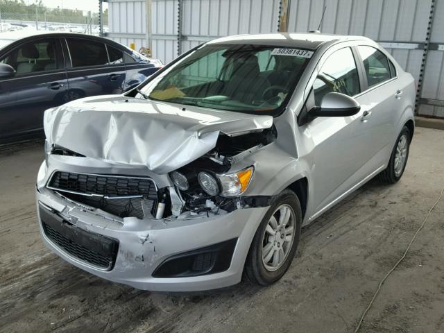 1G1JC5SH6F4137658 - 2015 CHEVROLET SONIC LT SILVER photo 2