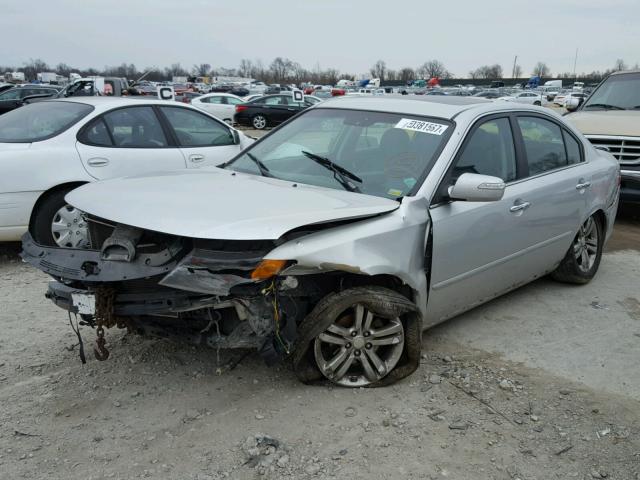 KNAGE228X95333446 - 2009 KIA OPTIMA LX SILVER photo 2