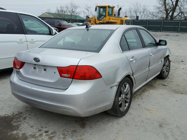 KNAGE228X95333446 - 2009 KIA OPTIMA LX SILVER photo 4