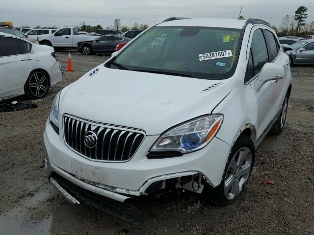 KL4CJCSB4FB178009 - 2015 BUICK ENCORE WHITE photo 2