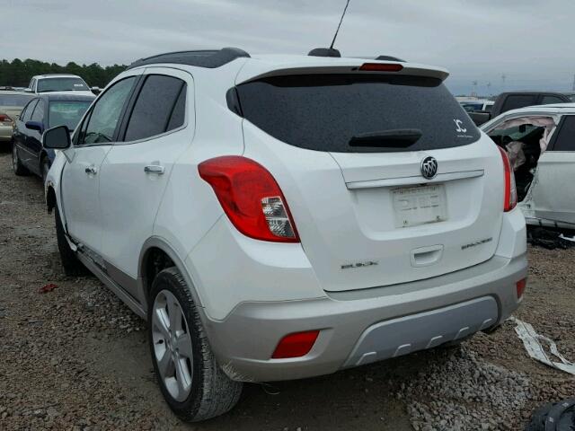 KL4CJCSB4FB178009 - 2015 BUICK ENCORE WHITE photo 3