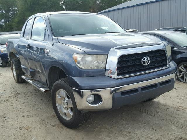 5TFBV54148X048646 - 2008 TOYOTA TUNDRA DOU BLUE photo 1