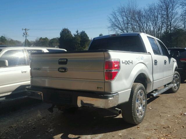 1FTFW1EV3AFD49705 - 2010 FORD F150 SUPER SILVER photo 4