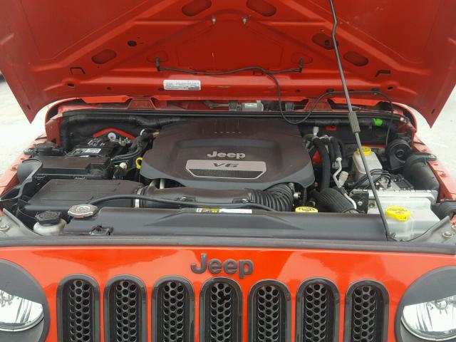 1C4BJWDG5GL106940 - 2016 JEEP WRANGLER U RED photo 7