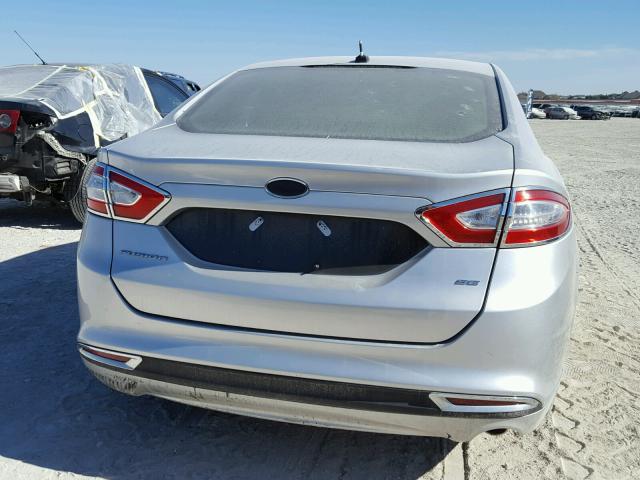 3FA6P0H79ER376880 - 2014 FORD FUSION SE SILVER photo 10