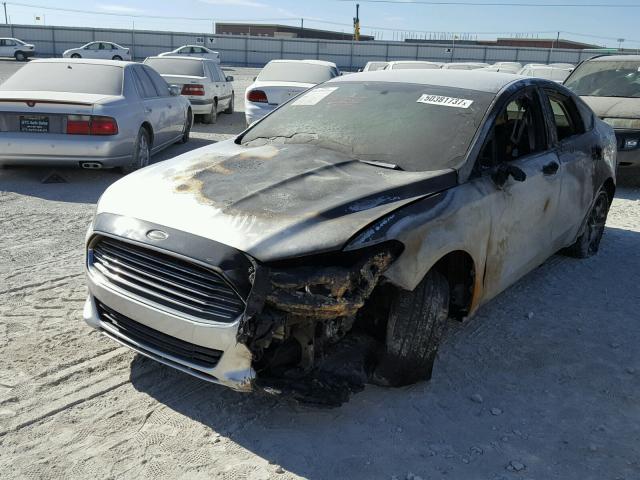 3FA6P0H79ER376880 - 2014 FORD FUSION SE SILVER photo 2