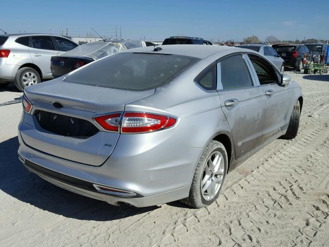 3FA6P0H79ER376880 - 2014 FORD FUSION SE SILVER photo 4