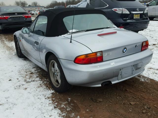 4USCH732XTLB68370 - 1996 BMW Z3 1.9 SILVER photo 3