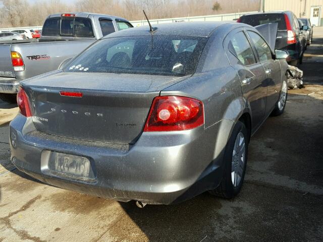 1C3CDZAB1DN632251 - 2013 DODGE AVENGER SE GRAY photo 4