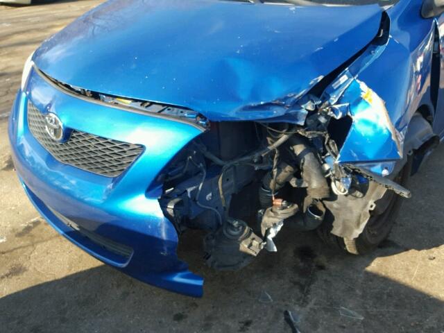 1NXBU40E29Z038010 - 2009 TOYOTA COROLLA BA BLUE photo 9