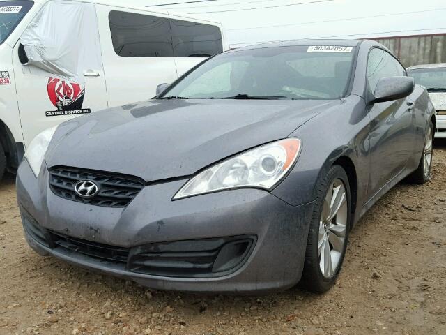 KMHHT6KD9AU030925 - 2010 HYUNDAI GENESIS CO GRAY photo 2