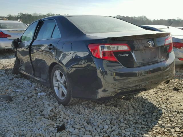 4T1BF1FK8CU178396 - 2012 TOYOTA CAMRY BASE BLACK photo 3