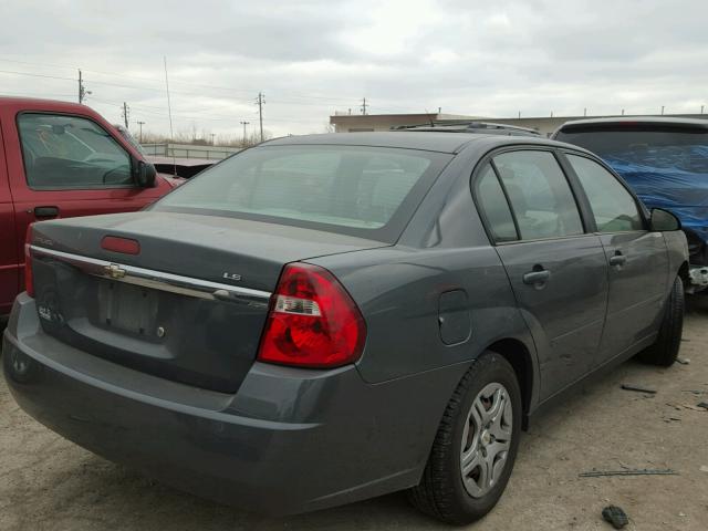 1G1ZS58F27F105890 - 2007 CHEVROLET MALIBU LS GRAY photo 4