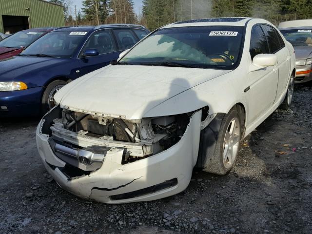 19UUA66295A035066 - 2005 ACURA TL WHITE photo 2