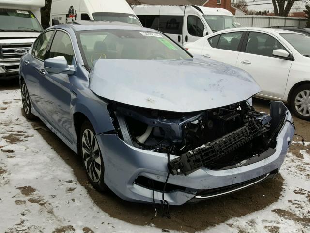 JHMCR6F72HC009494 - 2017 HONDA ACCORD HYB BLUE photo 1