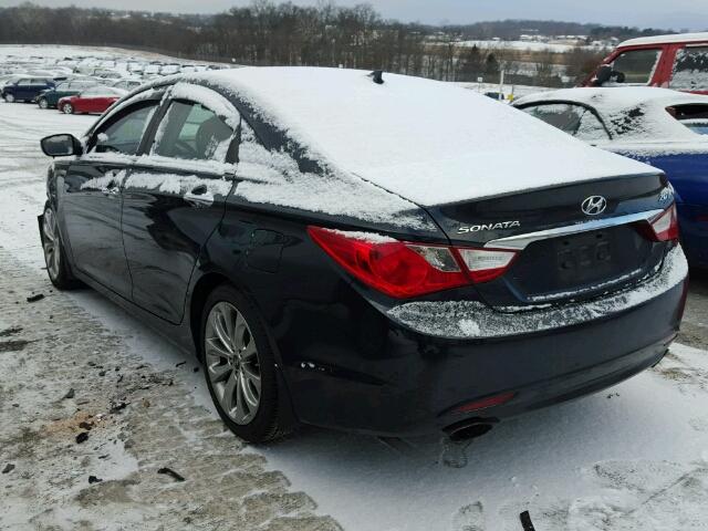 5NPEC4AB5CH415486 - 2012 HYUNDAI SONATA SE BLACK photo 3