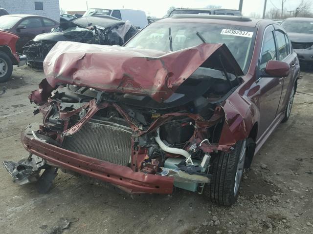 4S3BMCK6XB3234566 - 2011 SUBARU LEGACY 2.5 MAROON photo 2