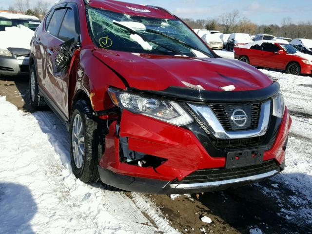 JN8AT2MV5HW280136 - 2017 NISSAN ROGUE S RED photo 1