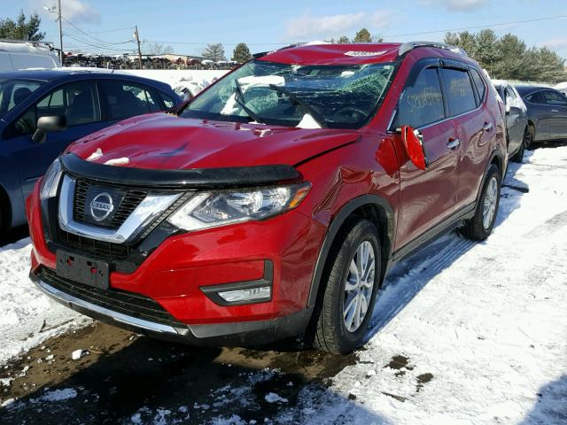 JN8AT2MV5HW280136 - 2017 NISSAN ROGUE S RED photo 2