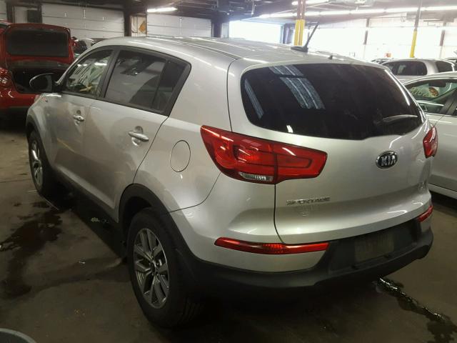 KNDPBCAC2F7705448 - 2015 KIA SPORTAGE L SILVER photo 3