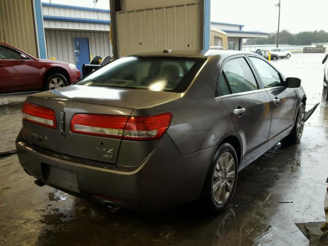 3LNHL2JC4AR650512 - 2010 LINCOLN MKZ GRAY photo 4