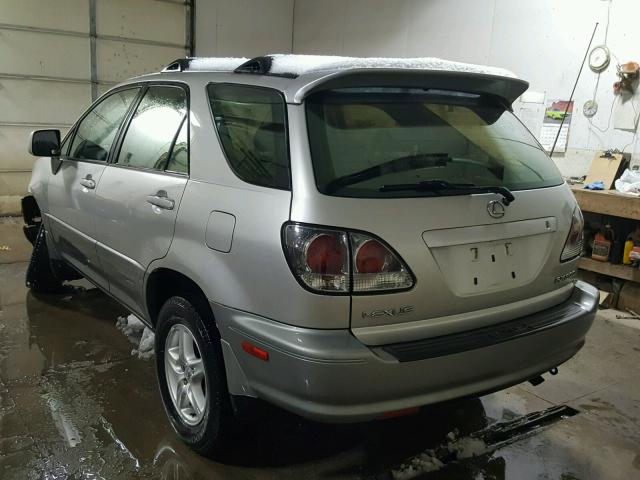 JTJHF10U630301285 - 2003 LEXUS RX 300 SILVER photo 3