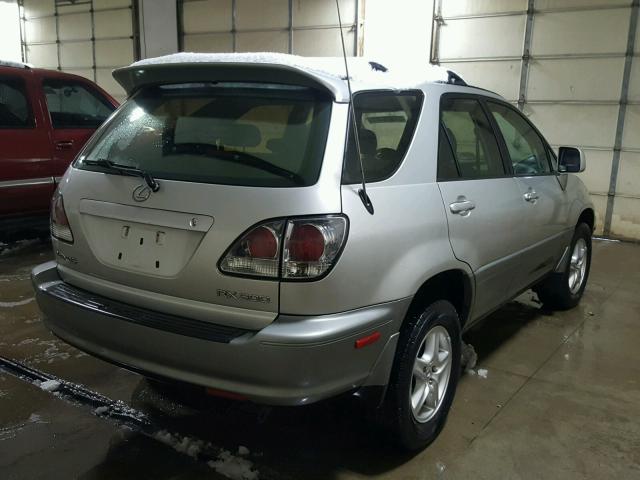 JTJHF10U630301285 - 2003 LEXUS RX 300 SILVER photo 4