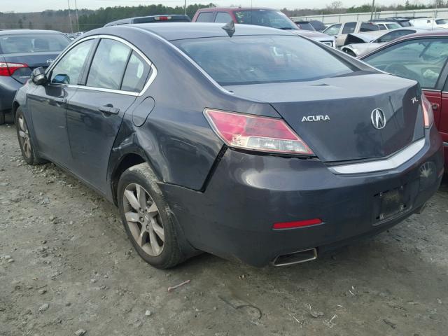 19UUA8F2XCA038468 - 2012 ACURA TL GRAY photo 9