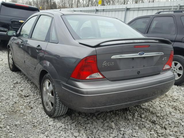 1FAFP38322W163454 - 2002 FORD FOCUS ZTS GRAY photo 3