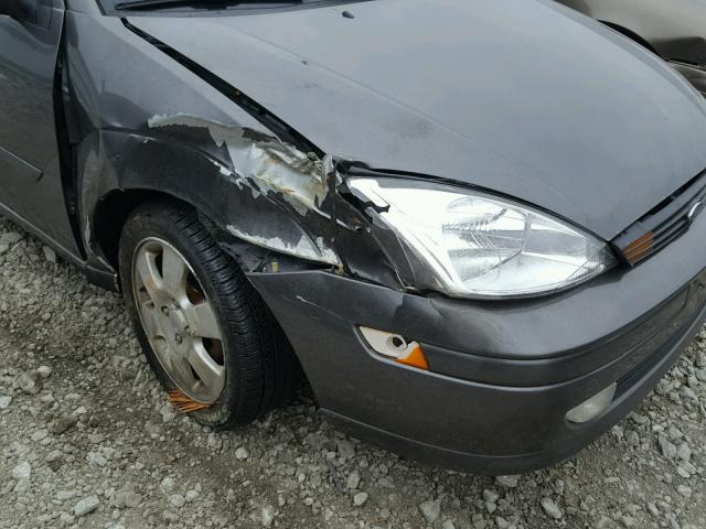 1FAFP38322W163454 - 2002 FORD FOCUS ZTS GRAY photo 9