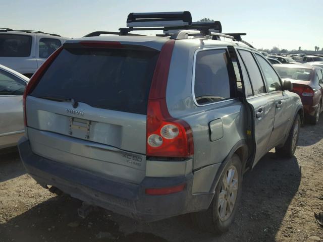 YV1CZ91H041059104 - 2004 VOLVO XC90 T6 GREEN photo 4