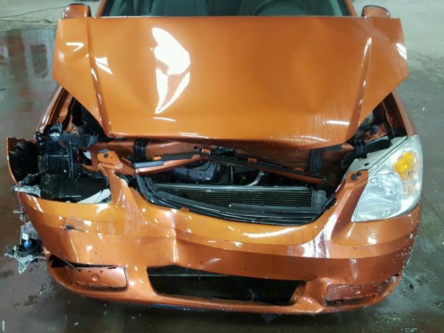 1G1AL55F577149763 - 2007 CHEVROLET COBALT LT ORANGE photo 7