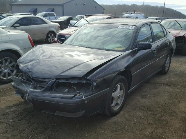 2G1WH55K229379398 - 2002 CHEVROLET IMPALA LS BLACK photo 2