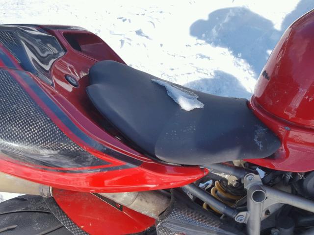 ZDM1XBLW09B021903 - 2009 DUCATI 1198 BASE RED photo 5