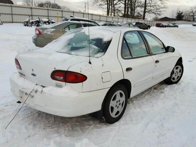 1G1JF524827379381 - 2002 CHEVROLET CAVALIER L WHITE photo 4