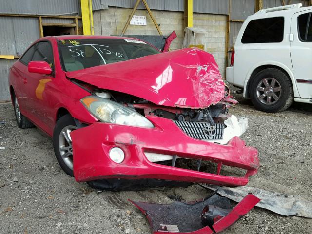 4T1CE38P95U975609 - 2005 TOYOTA CAMRY SOLA RED photo 1