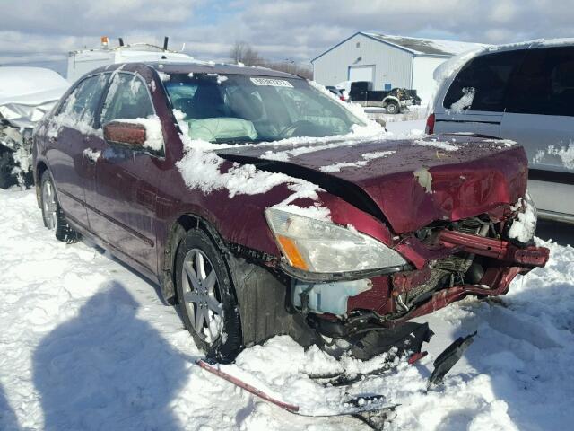 1HGCM66563A046777 - 2003 HONDA ACCORD EX MAROON photo 1