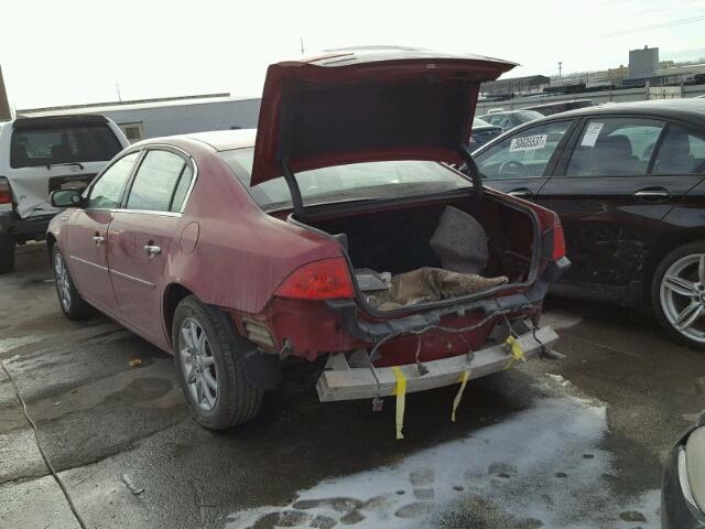 1G4HD57217U155358 - 2007 BUICK LUCERNE CX RED photo 3